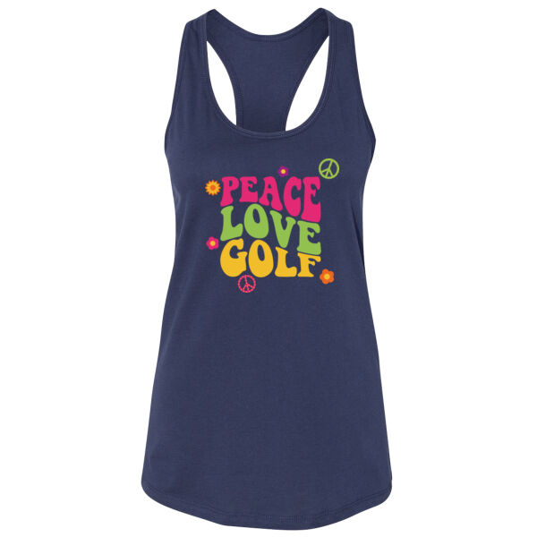 Peace Love Golf Tank Thumbnail