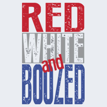 Red White and Boozed Unisex Tee Design