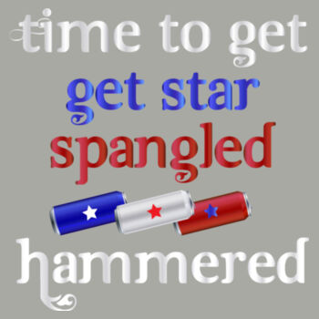 Star Spangled Hammered Men's Tank Design