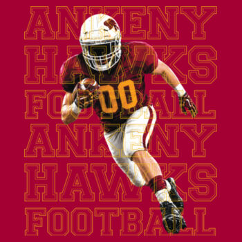 Football Rush Performance Youth Tee Design